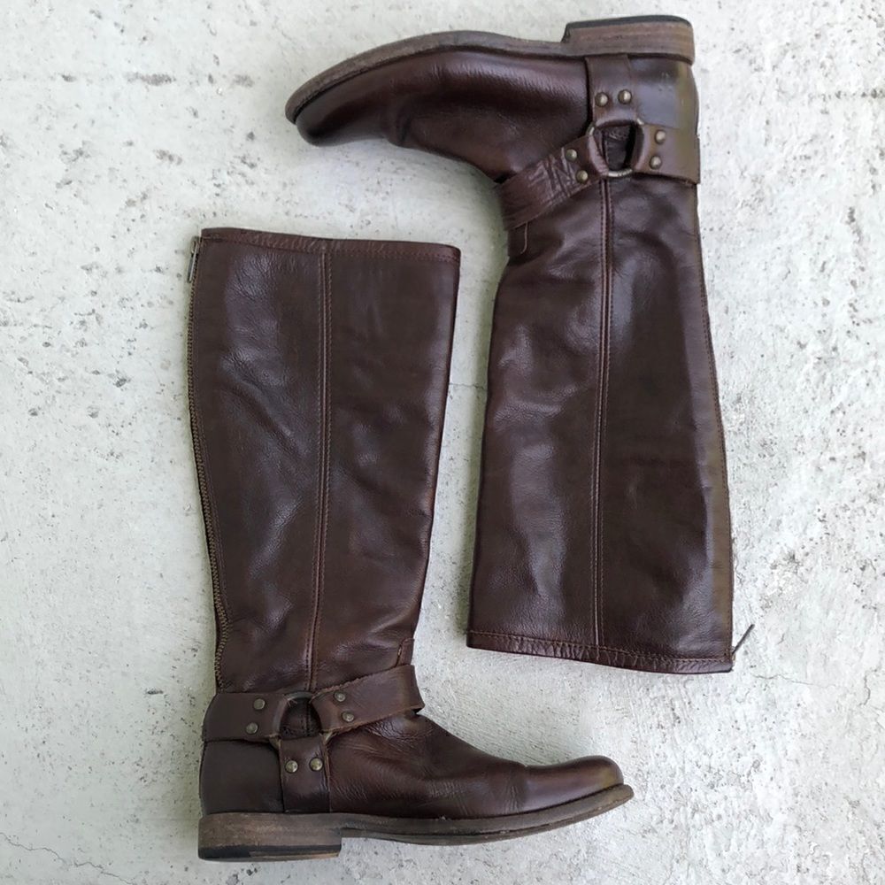 Frye Phillip harness boots 
